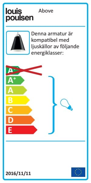 Above hanglamp Ø40 cm, Zwart Louis Poulsen