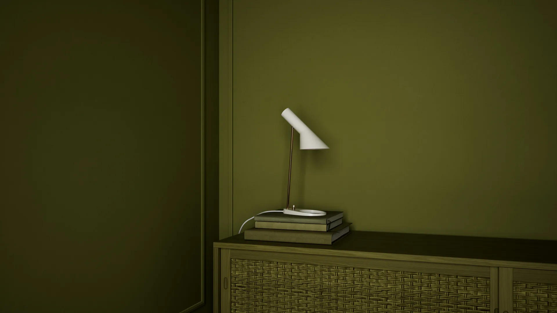 AJ Mini Anniversary edition tafellamp, Matte white-pale rose Louis Poulsen