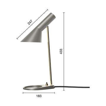 AJ MINI tafellamp - Brass-warm grey - Louis Poulsen