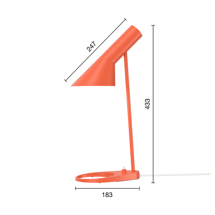 AJ MINI tafellamp - Electric orange - Louis Poulsen