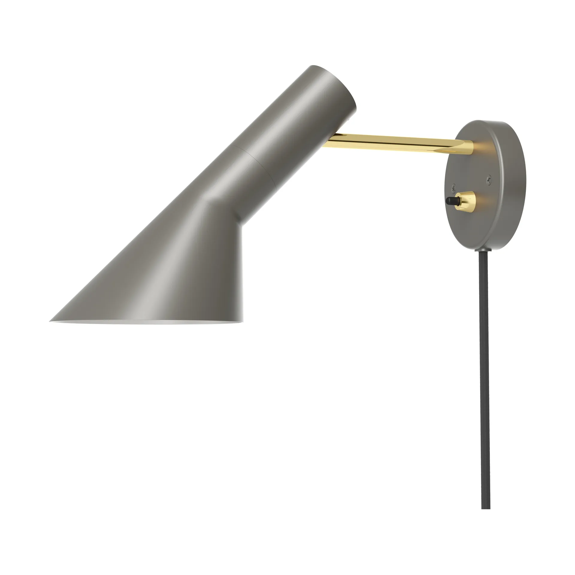 AJ muurlamp, Brass-warm grey Louis Poulsen