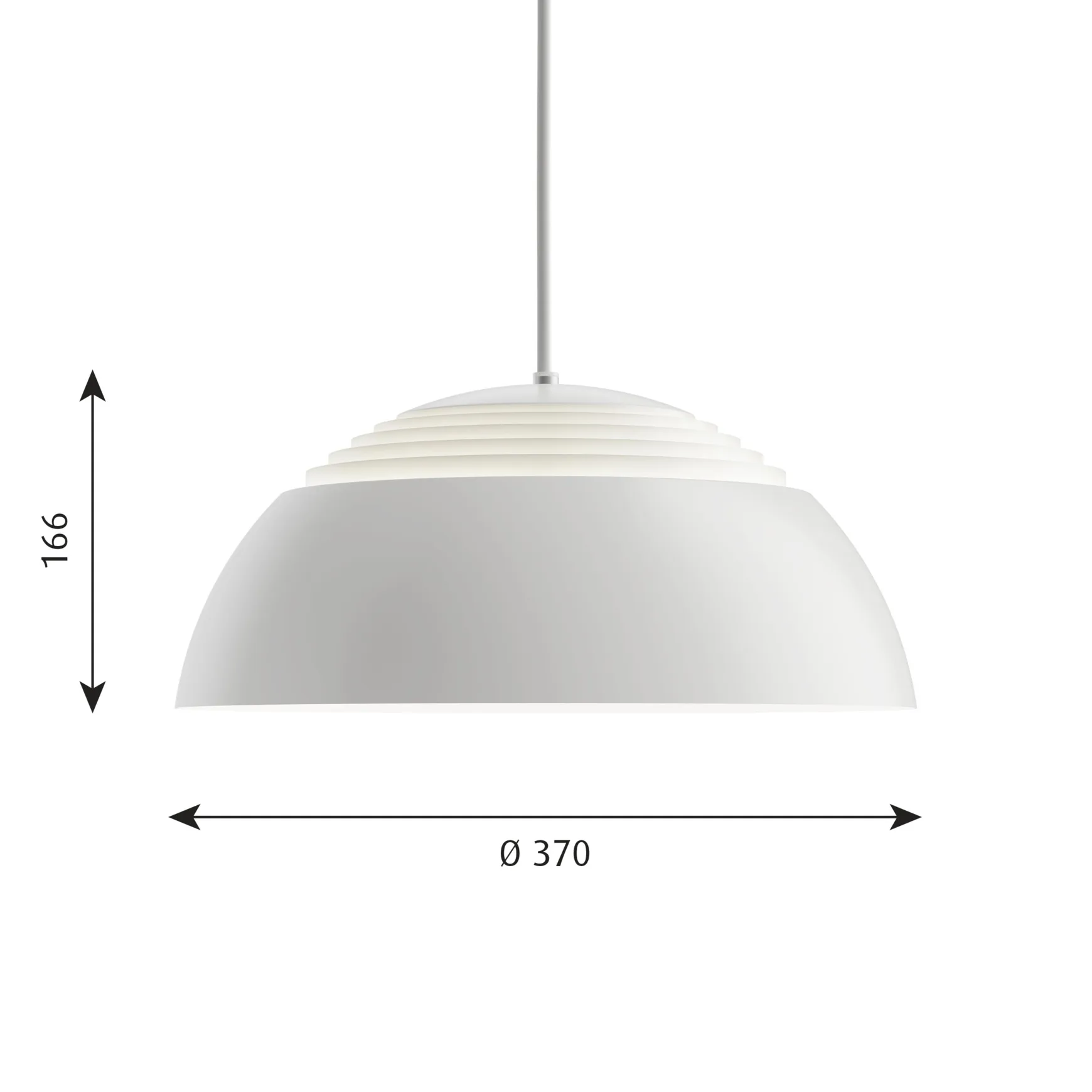 AJ Royal hanglamp Ø37 cm, Wit Louis Poulsen