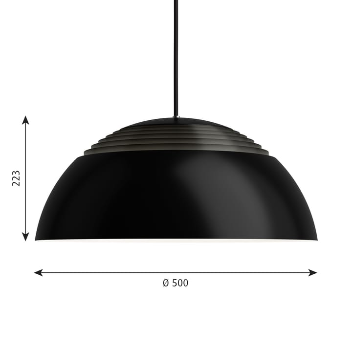 AJ Royal hanglamp Ø50 cm - Zwart - Louis Poulsen