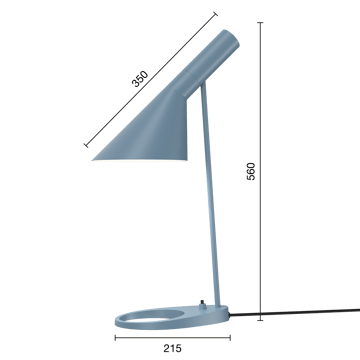 AJ tafellamp - Dusty blue - Louis Poulsen