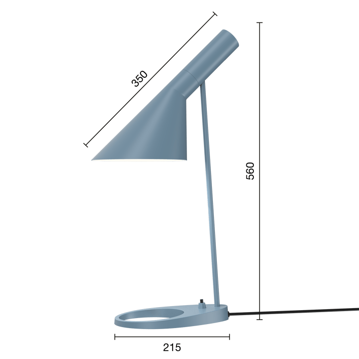AJ tafellamp - Dusty blue - Louis Poulsen