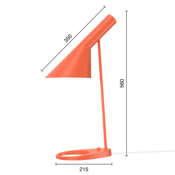 AJ tafellamp - Electric orange - Louis Poulsen