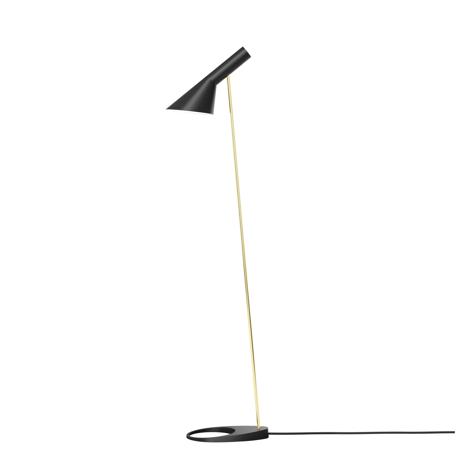 AJ vloerlamp, Brass-black Louis Poulsen