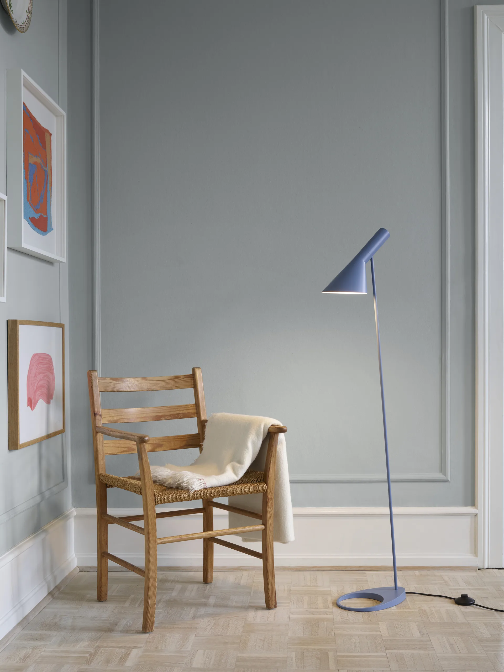 AJ vloerlamp, Dusty blue Louis Poulsen