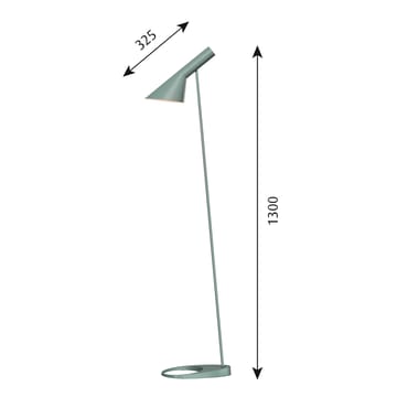 AJ vloerlamp - Licht petroleum - Louis Poulsen