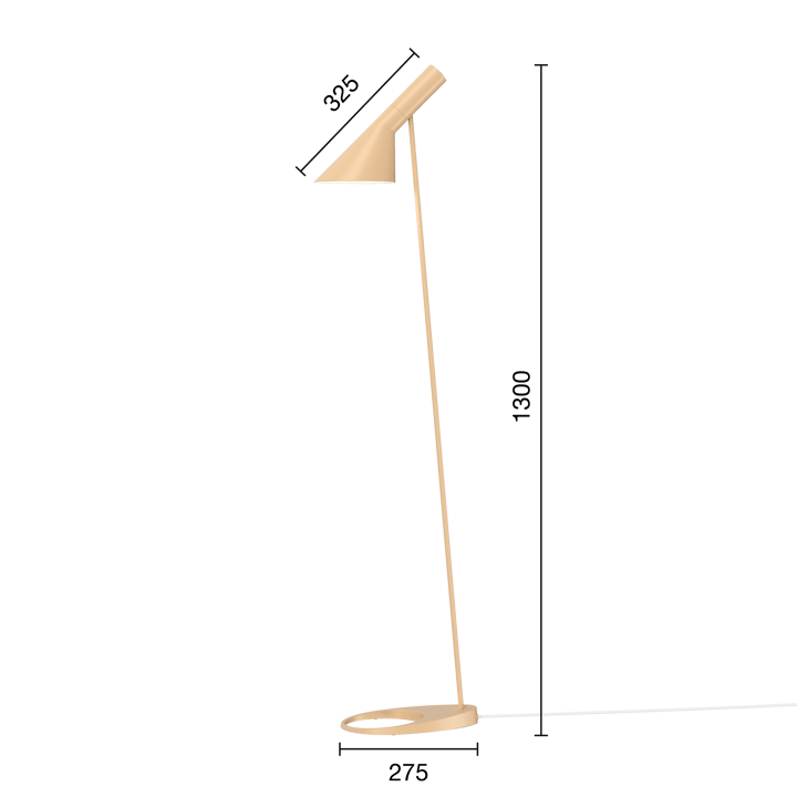 AJ vloerlamp, Warm sand Louis Poulsen