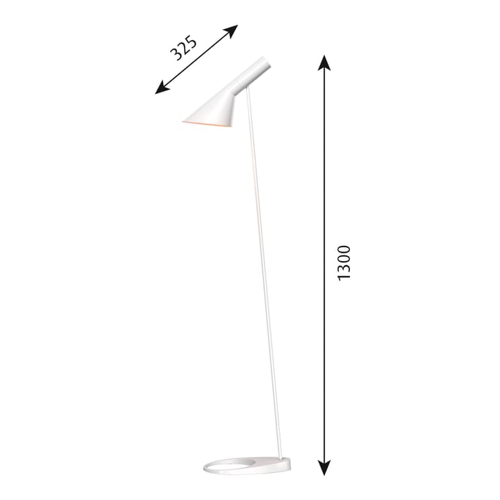 AJ vloerlamp, Wit Louis Poulsen