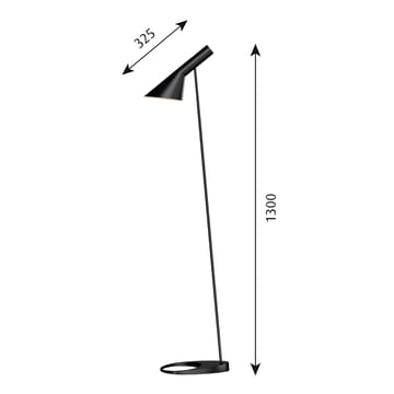 AJ vloerlamp - Zwart - Louis Poulsen