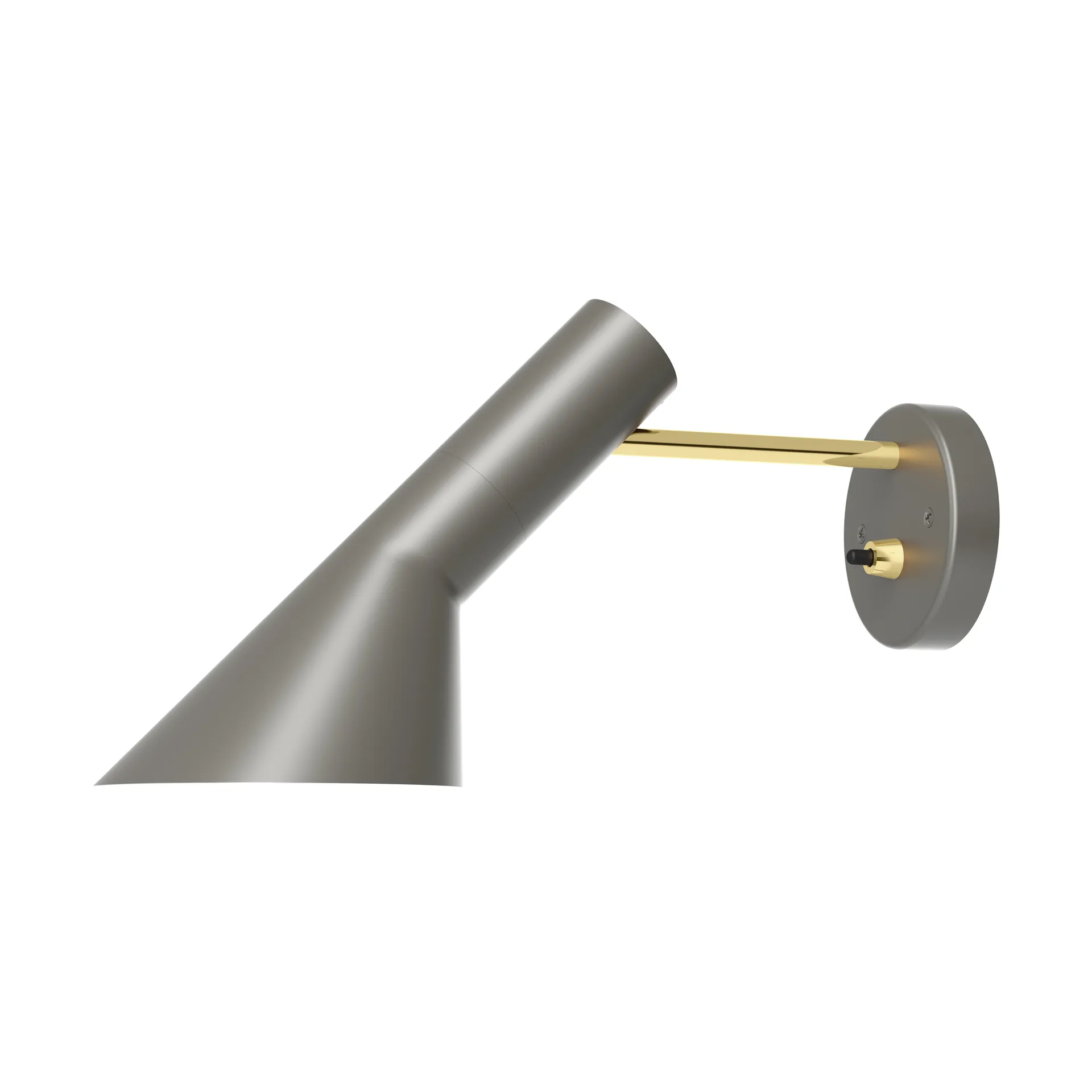 AJ wandlamp vaste installatie, Brass-warm grey Louis Poulsen