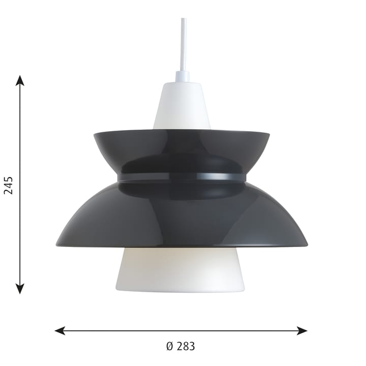 Doo-Wop hanglamp, Donkergrijs Louis Poulsen