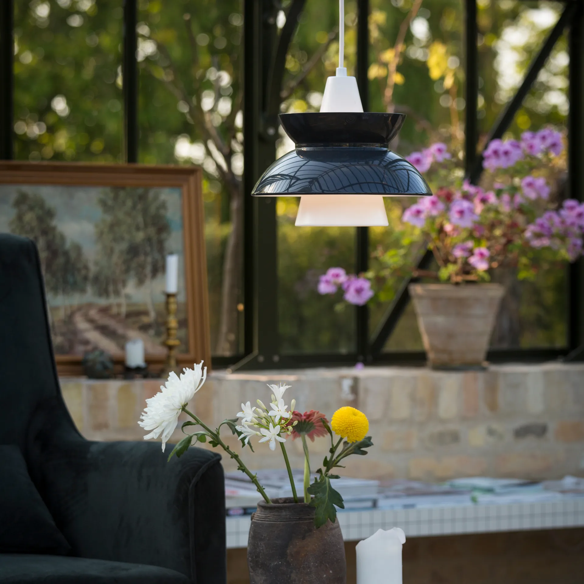 Doo-Wop hanglamp, Donkergrijs Louis Poulsen