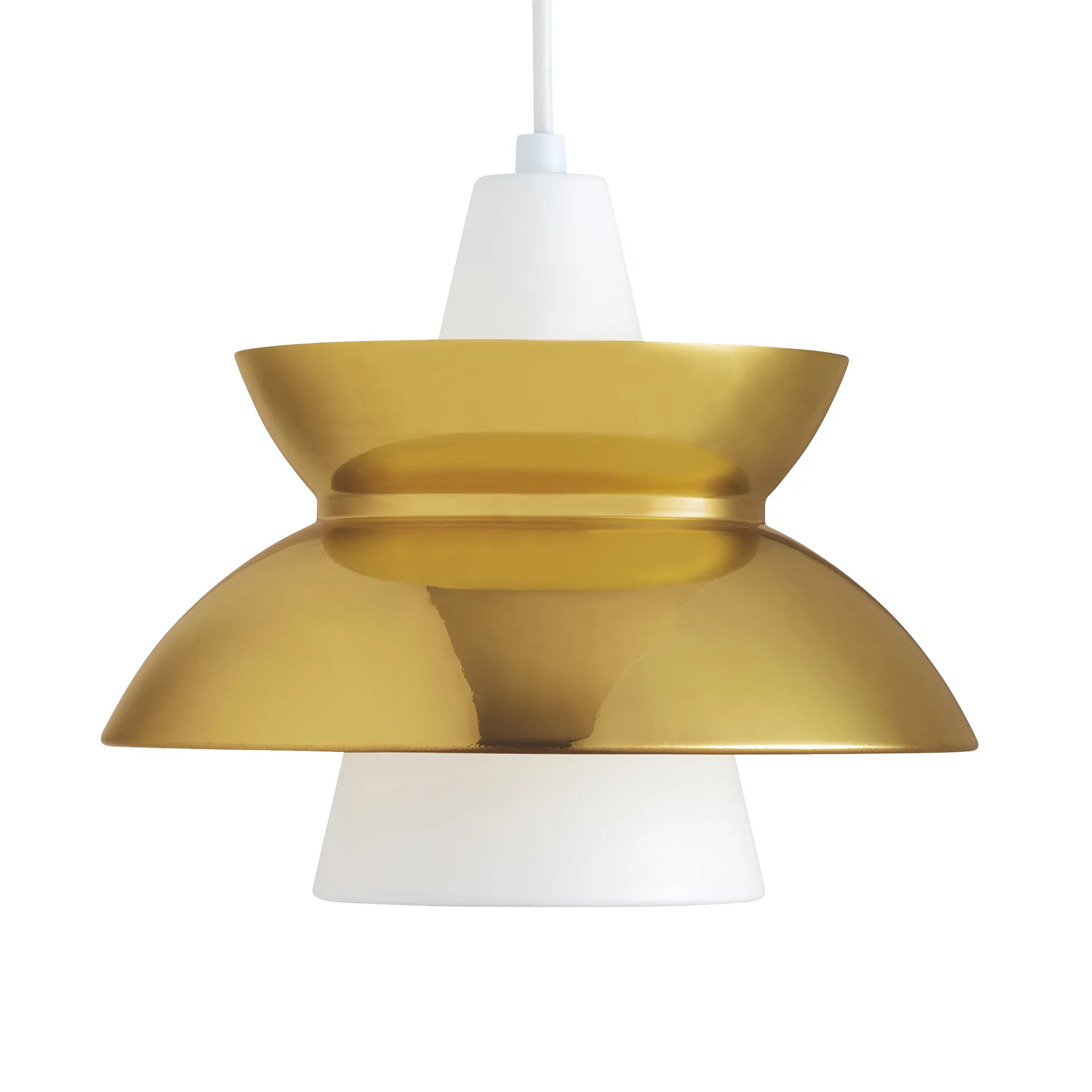 Doo-Wop hanglamp metal, Gepolijst messing Louis Poulsen