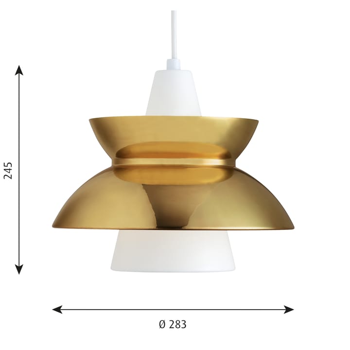 Doo-Wop hanglamp metal, Gepolijst messing Louis Poulsen