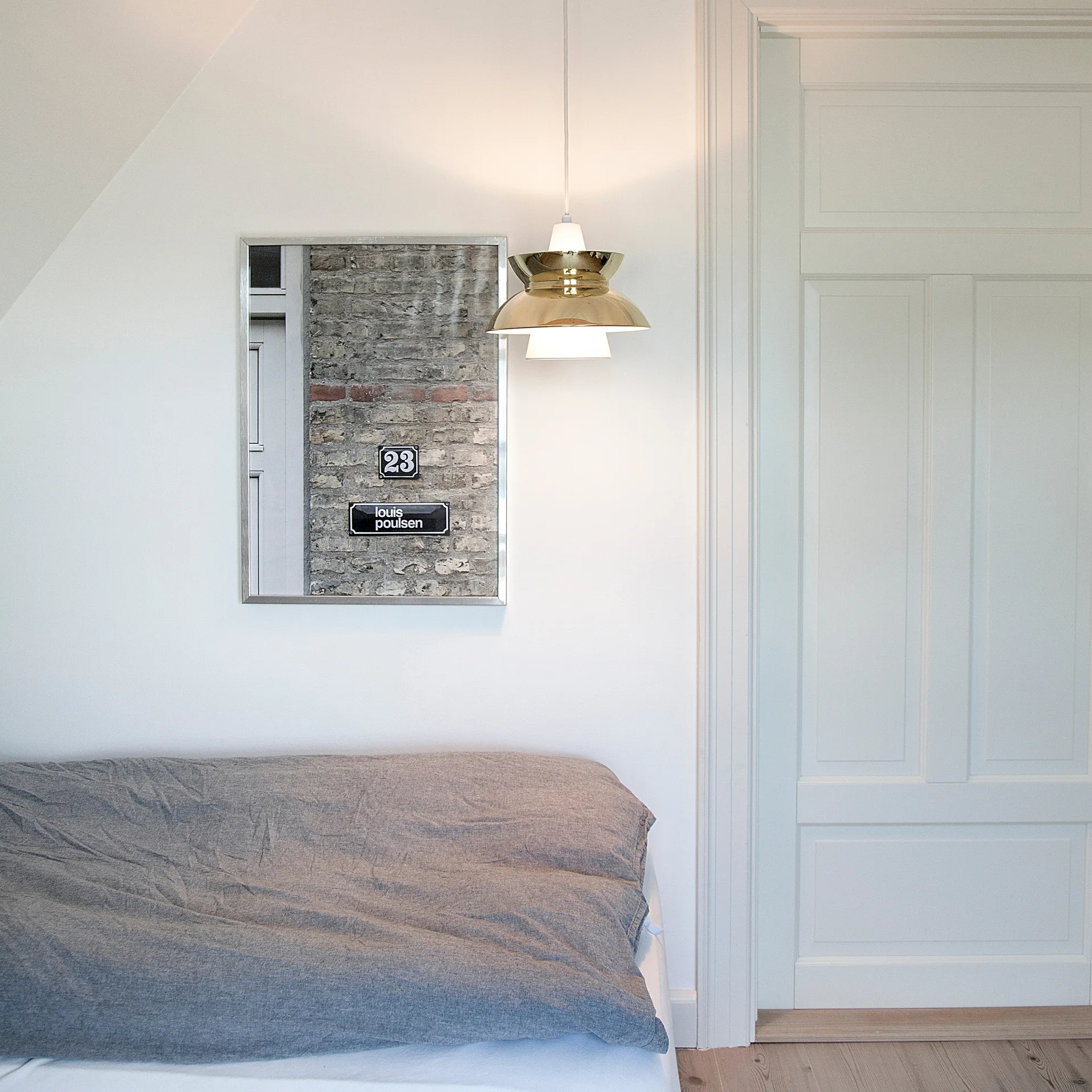 Doo-Wop hanglamp metal, Gepolijst messing Louis Poulsen