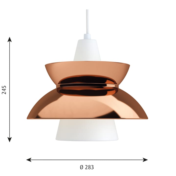 Doo-Wop hanglamp metal, Koper Louis Poulsen
