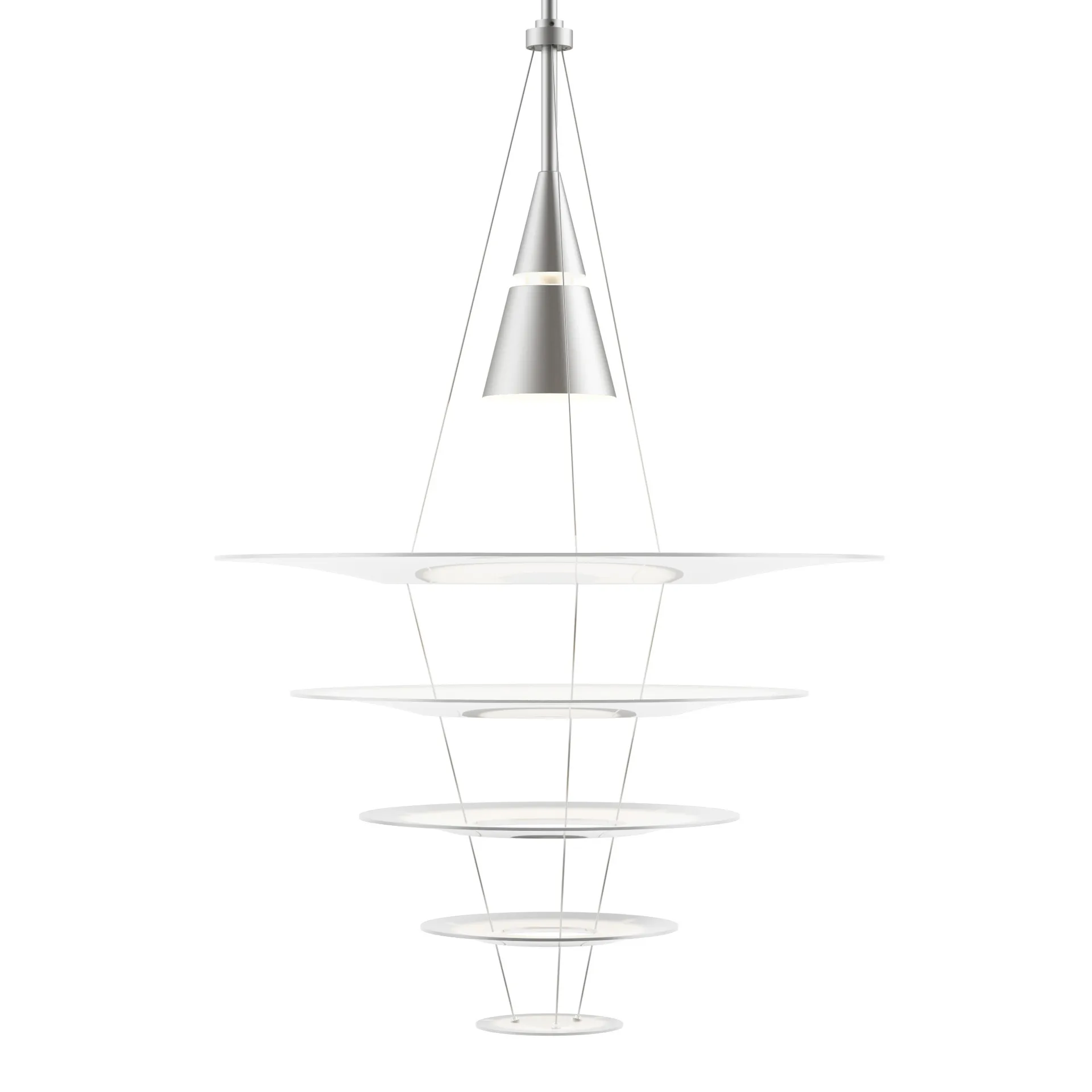 Enigma 545 hanglamp, Wit Louis Poulsen