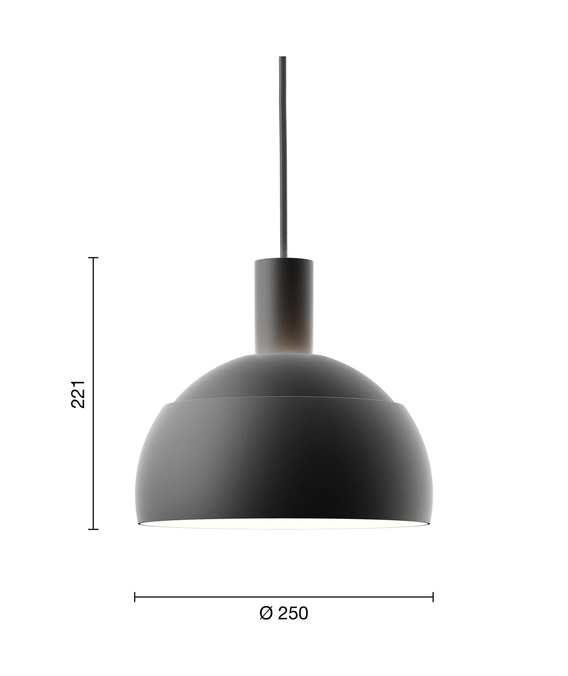 FJ Elements hanglamp Ø25 cm, Black Louis Poulsen
