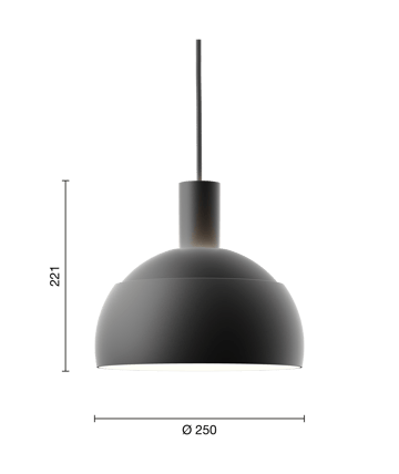 FJ Elements hanglamp Ø25 cm - Black - Louis Poulsen