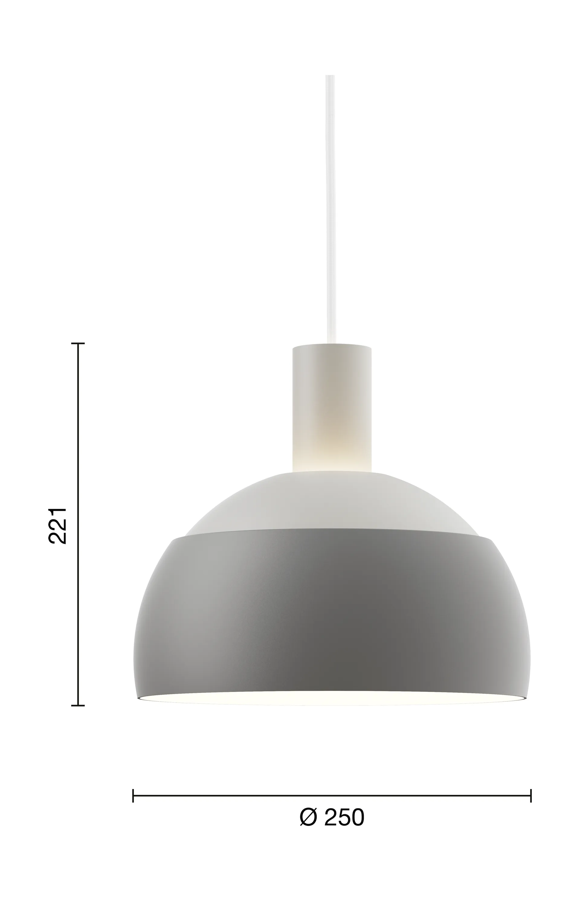 FJ Elements hanglamp Ø25 cm, Original grey Louis Poulsen