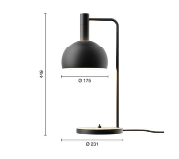 FJ Elements tafellamp Ø17,5 cm - Black - Louis Poulsen