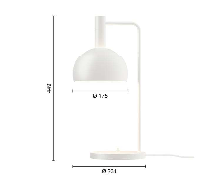 FJ Elements tafellamp Ø17,5 cm, White Louis Poulsen