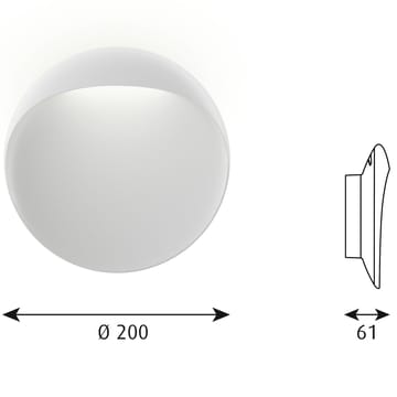 Flindt muurlamp Ø20 cm - Wit - Louis Poulsen