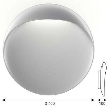 Flindt muurlamp Ø40 cm - Aluminium - Louis Poulsen