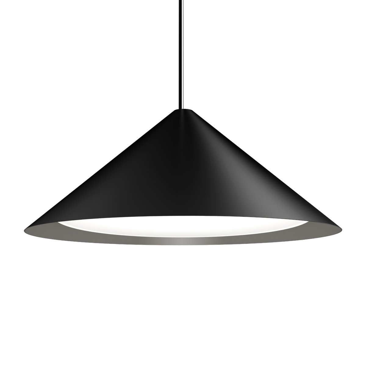 Louis Poulsen Keglen hanglamp o65 cm Zwart | Scandinavisch Interieur | Hanglampen | Zwart