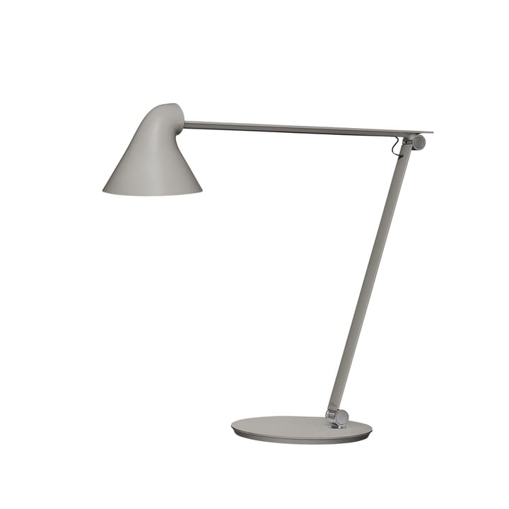 NJP bureaulamp - Lichtgrijs, voetplaat, 3000k - Louis Poulsen