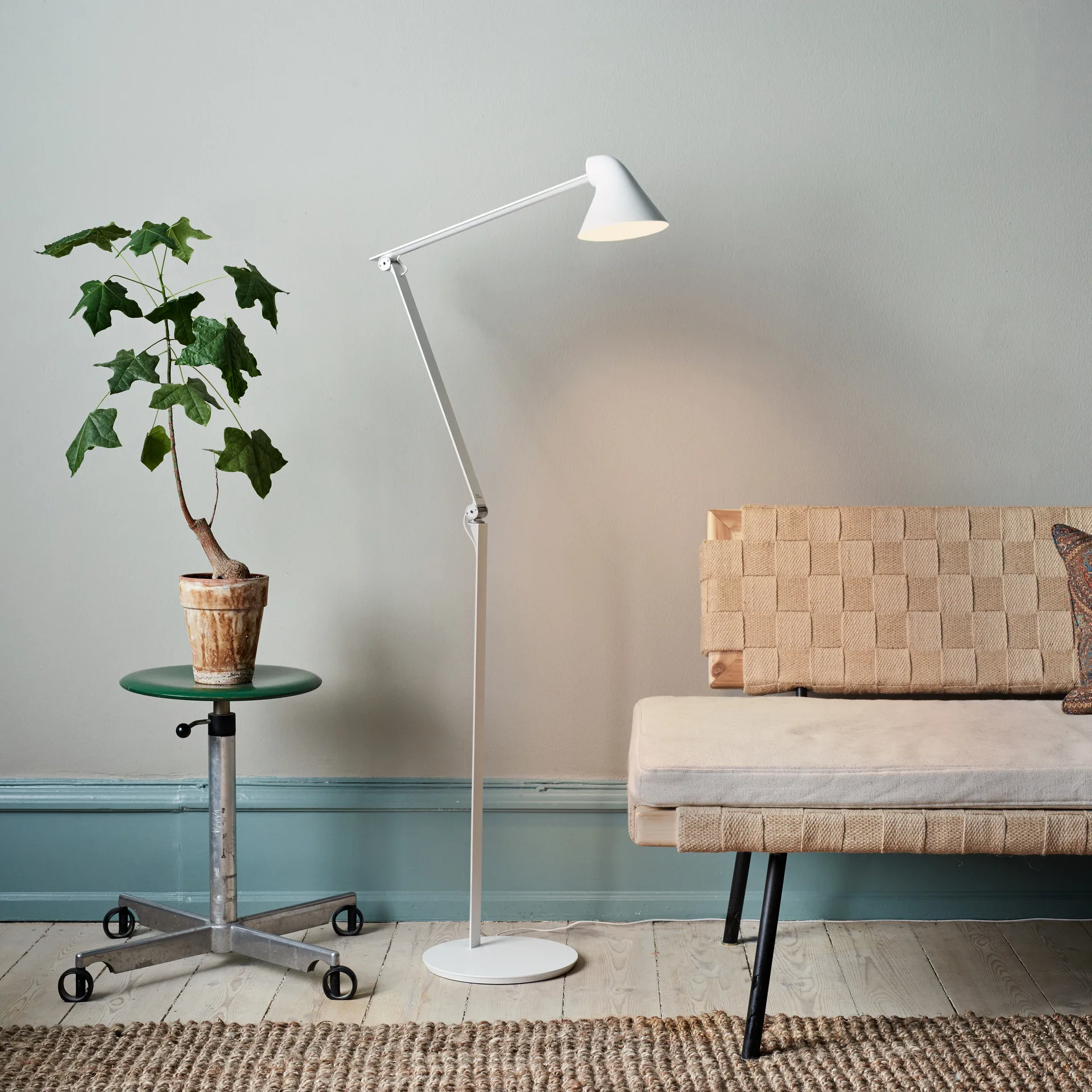 NJP vloerlamp, Wit Louis Poulsen