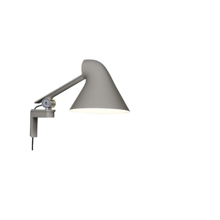 NJP wandlamp - Lichtgrijs, korte arm, LED, 3000k - Louis Poulsen