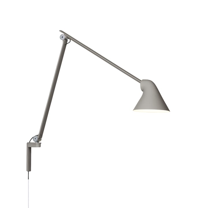 NJP wandlamp - Lichtgrijs, lange arm, LED, 3000k - Louis Poulsen