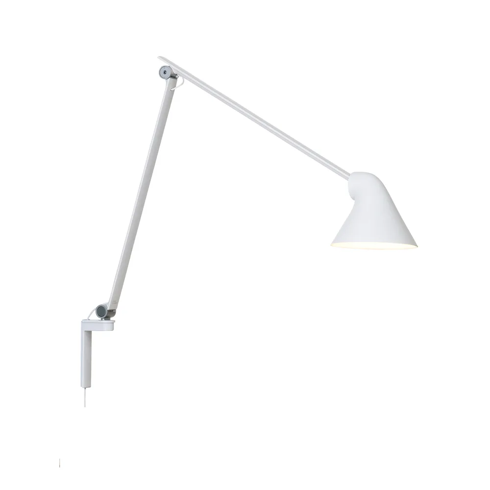 NJP wandlamp, Wit, lange arm, LED, 3000k Louis Poulsen