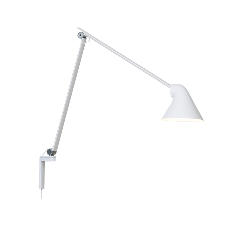 Louis Poulsen NJP wandlamp Wit, lange arm, LED, 3000k