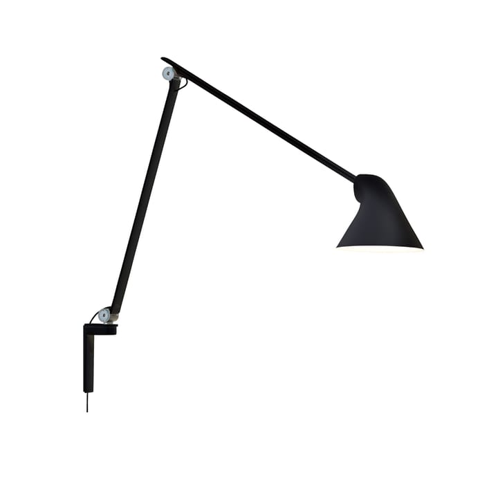 NJP wandlamp - Zwart, lange arm, LED, 3000k - Louis Poulsen