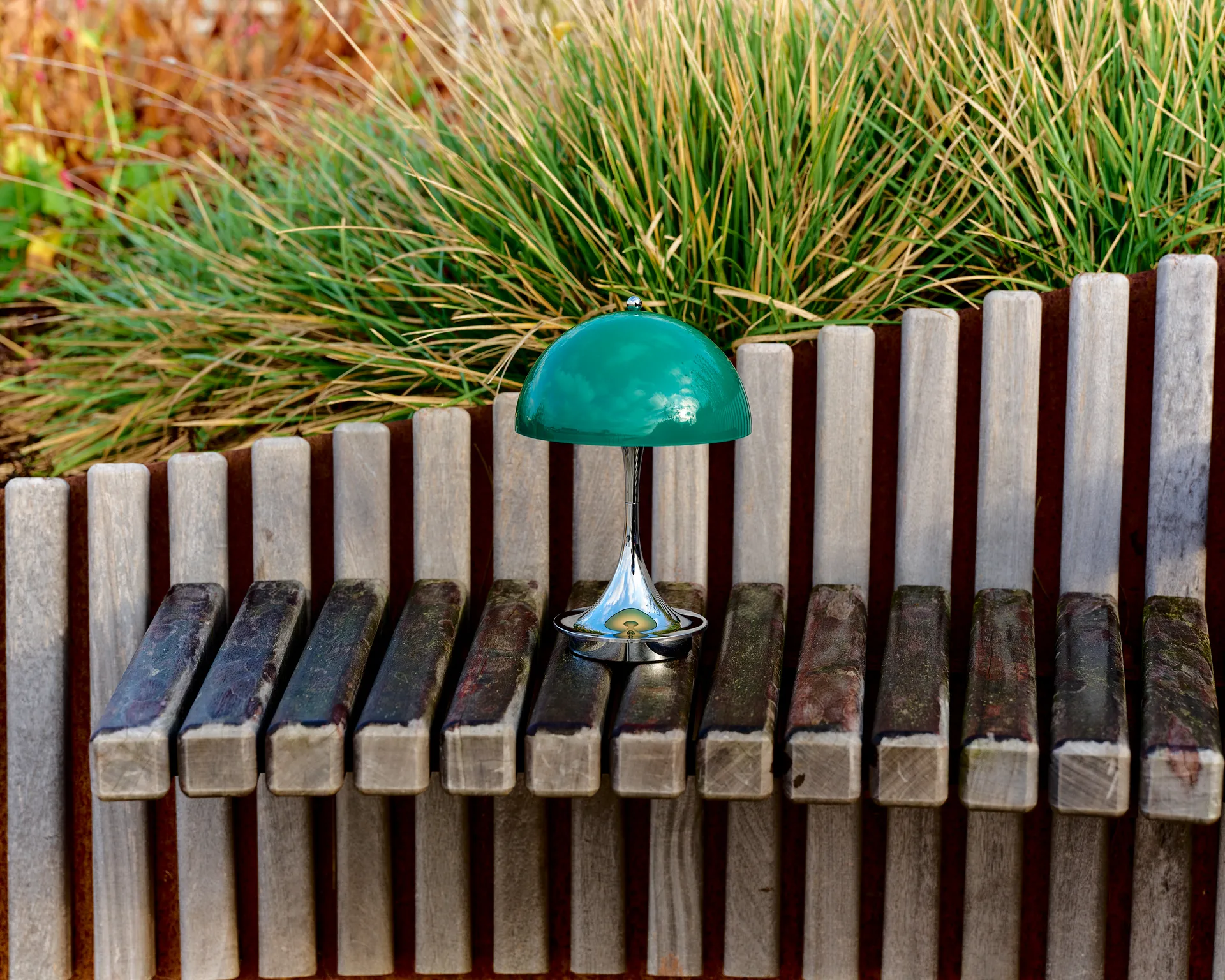 Panthella 160 Portable v3 tafellamp, Original Opal Green Louis Poulsen