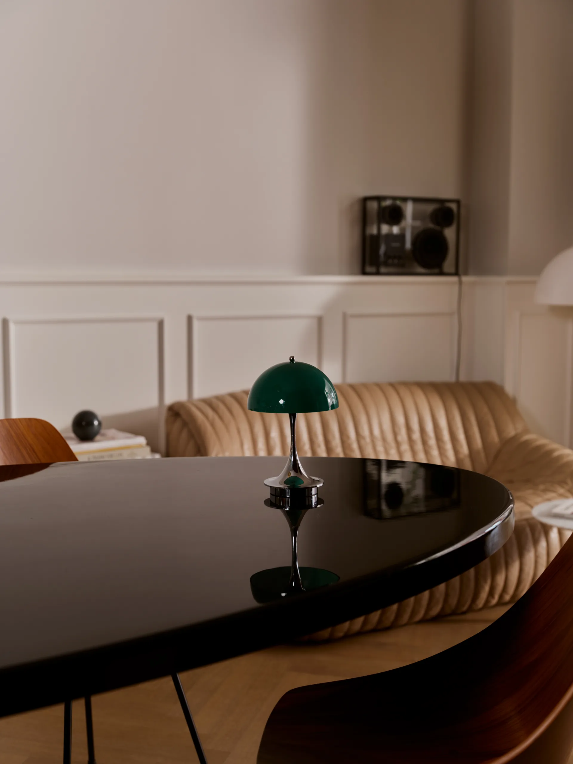 Panthella 160 Portable v3 tafellamp, Original Opal Green Louis Poulsen