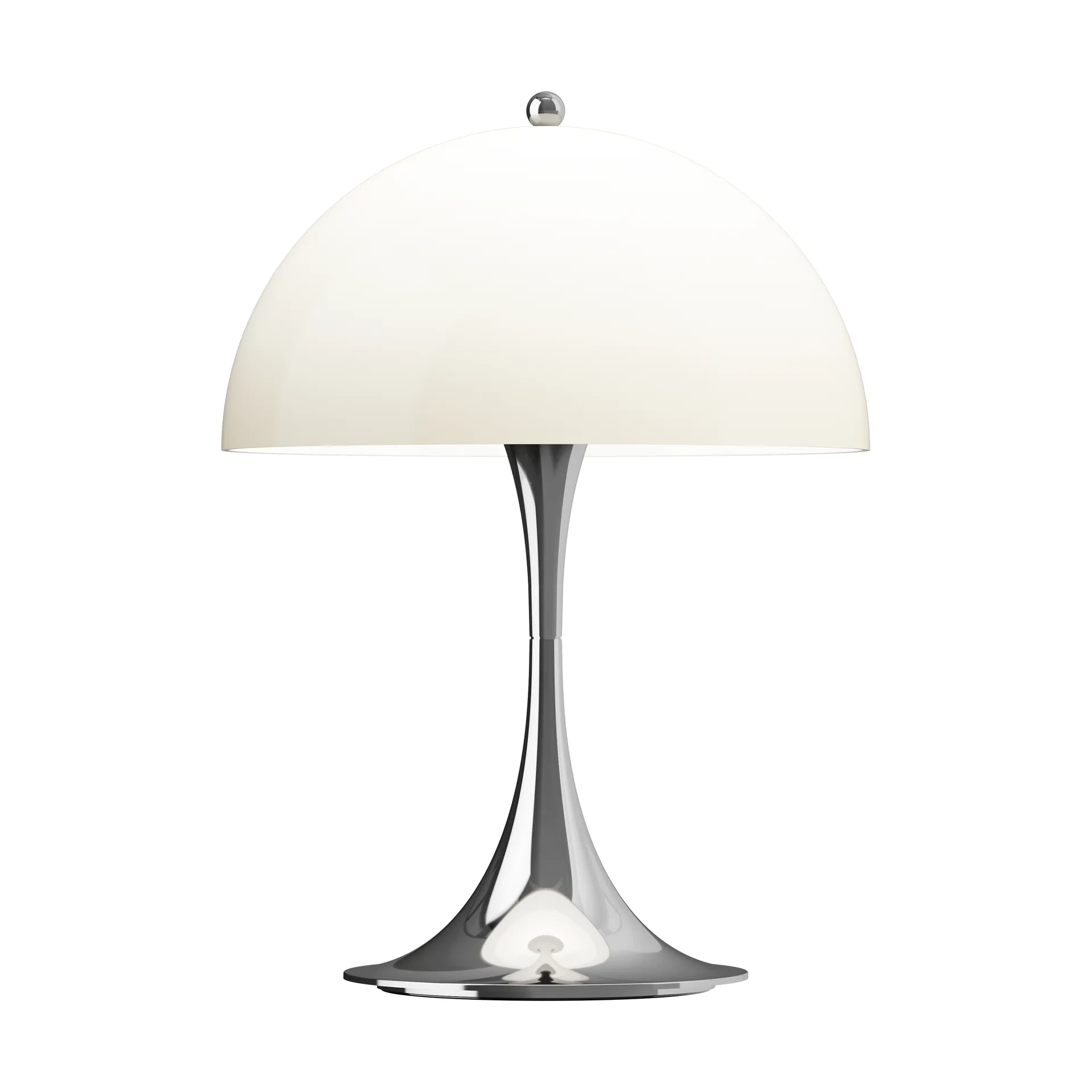 Panthella 250 draagbare tafellamp V3, Chrome opal beige Louis Poulsen