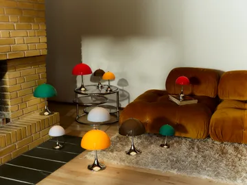 Panthella 250 draagbare tafellamp V3 - Original Opal Brown - Louis Poulsen