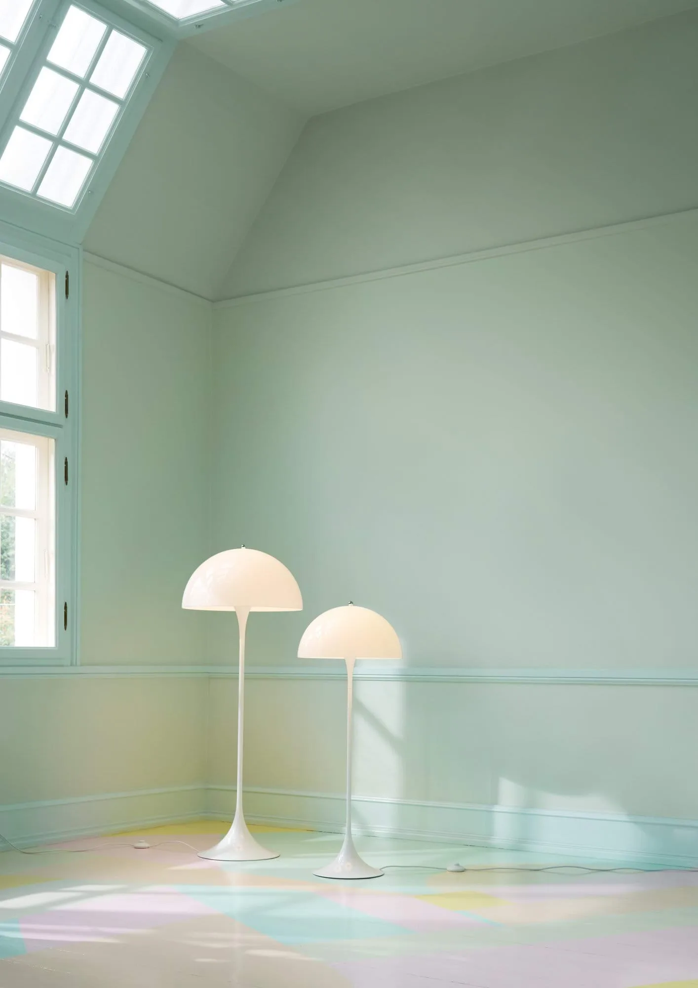 Panthella 400 vloerlamp, Opal white Louis Poulsen