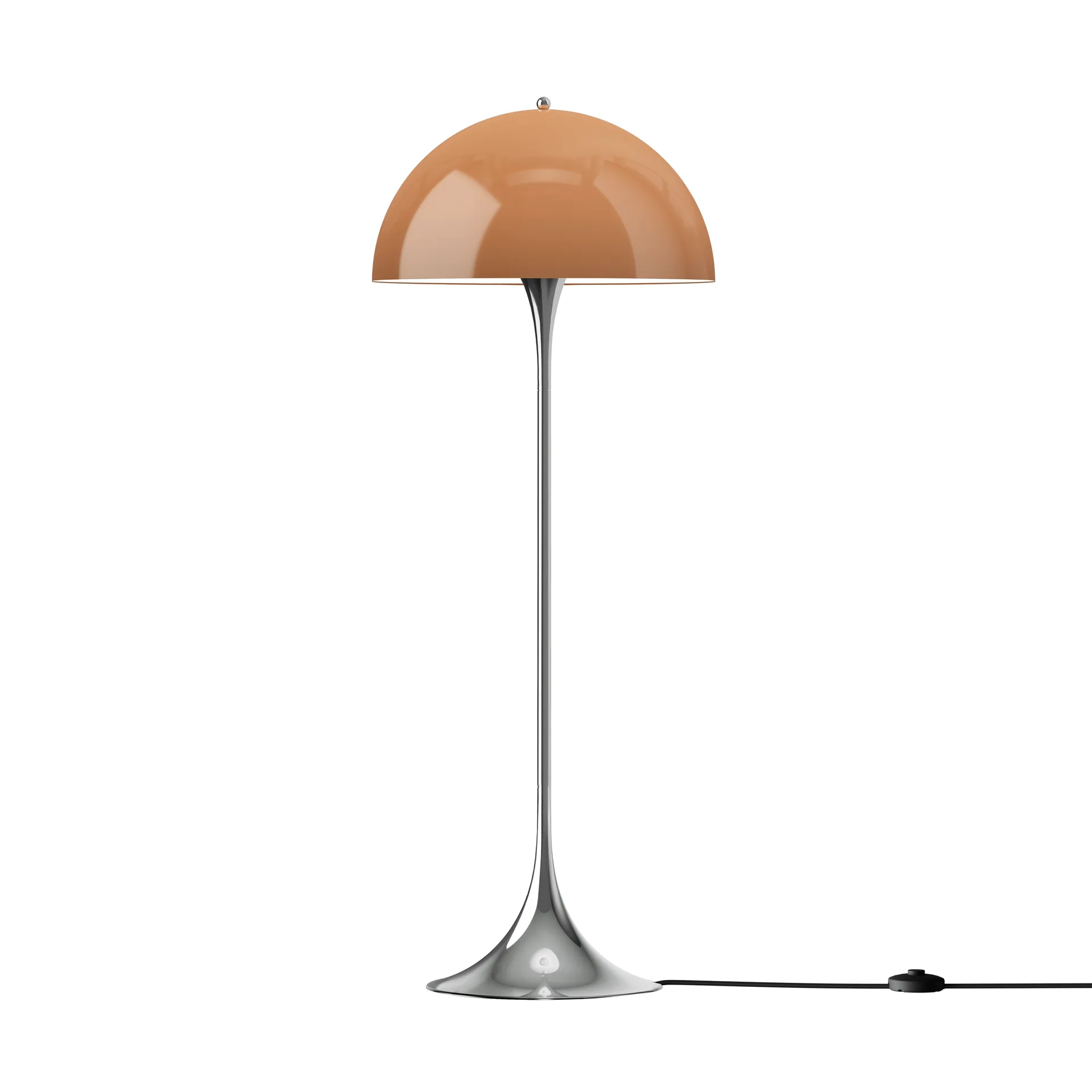 Panthella 500 vloerlamp, Original opal brown Louis Poulsen