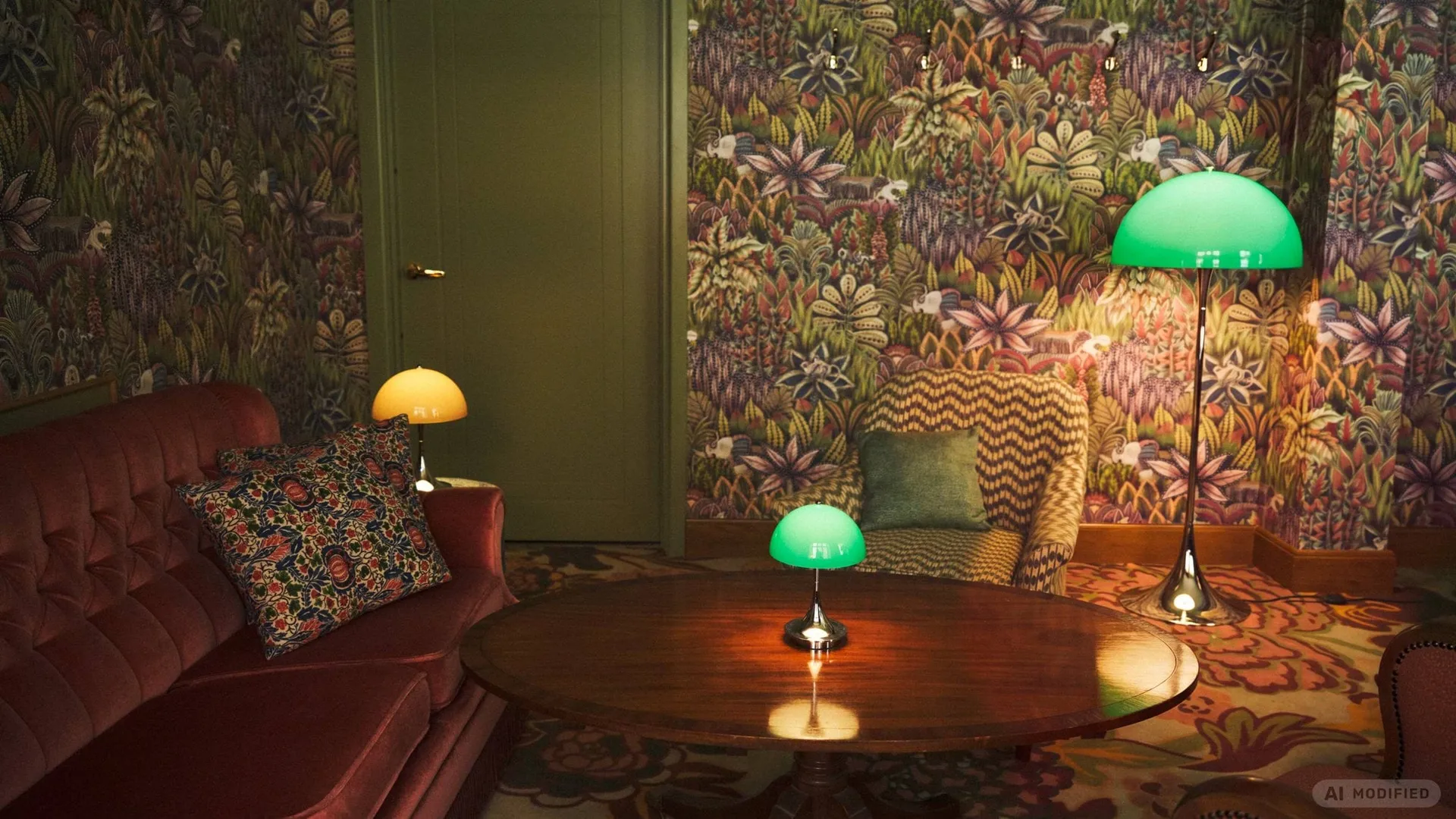 Panthella 500 vloerlamp, Original opal green Louis Poulsen