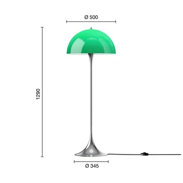 Panthella 500 vloerlamp - Original opal green - Louis Poulsen