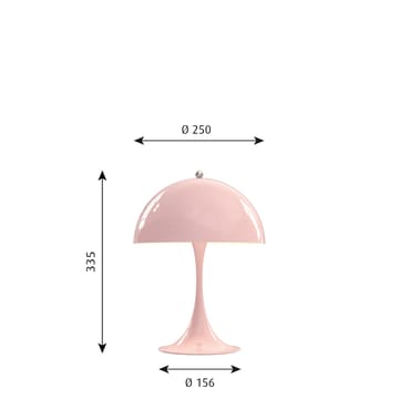 Panthella MINI tafellamp - Lichtroze - Louis Poulsen