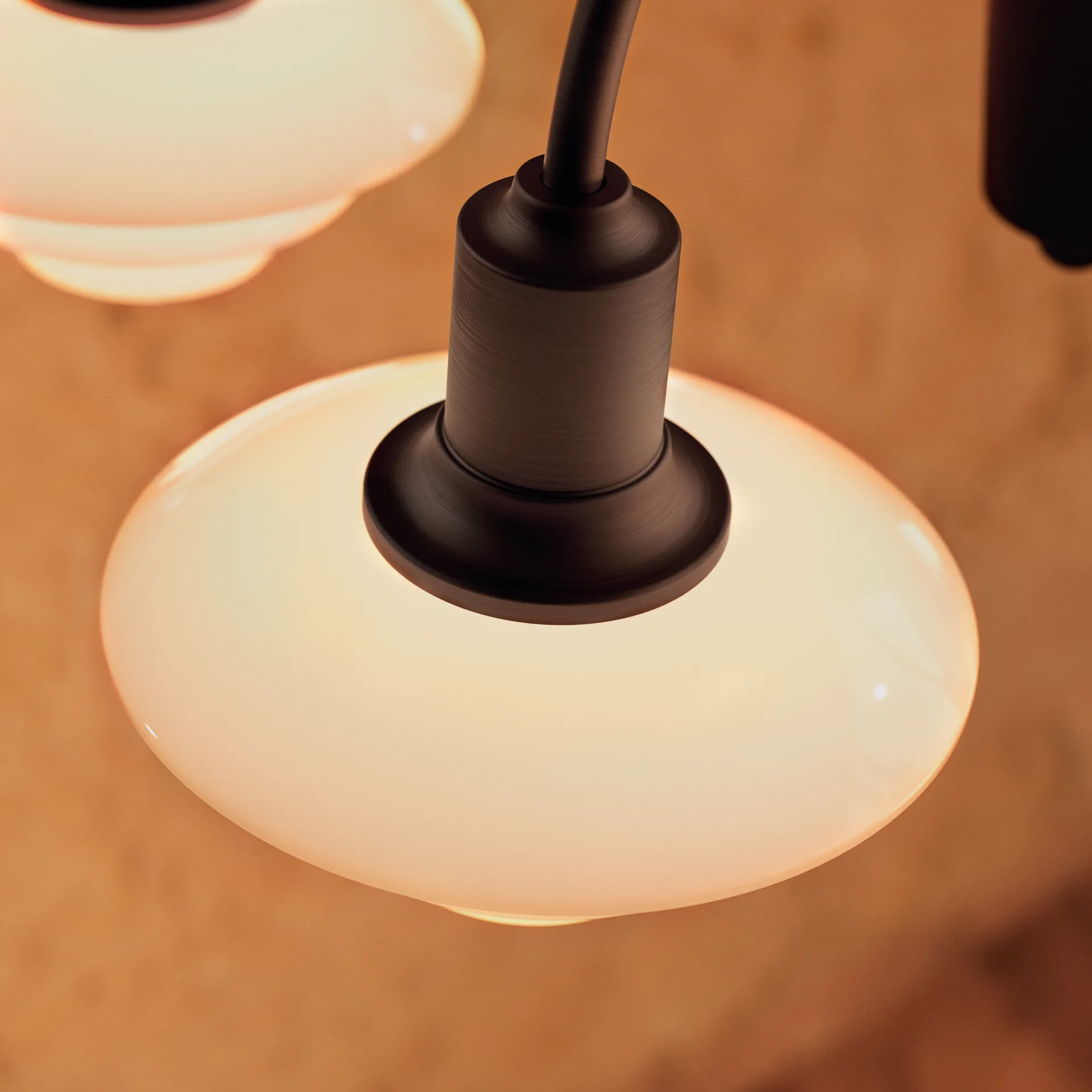 PH 1/1 Chandelier Centenary Edition kroonluchter, Brass-dusty terracotta, 3 armen Louis Poulsen