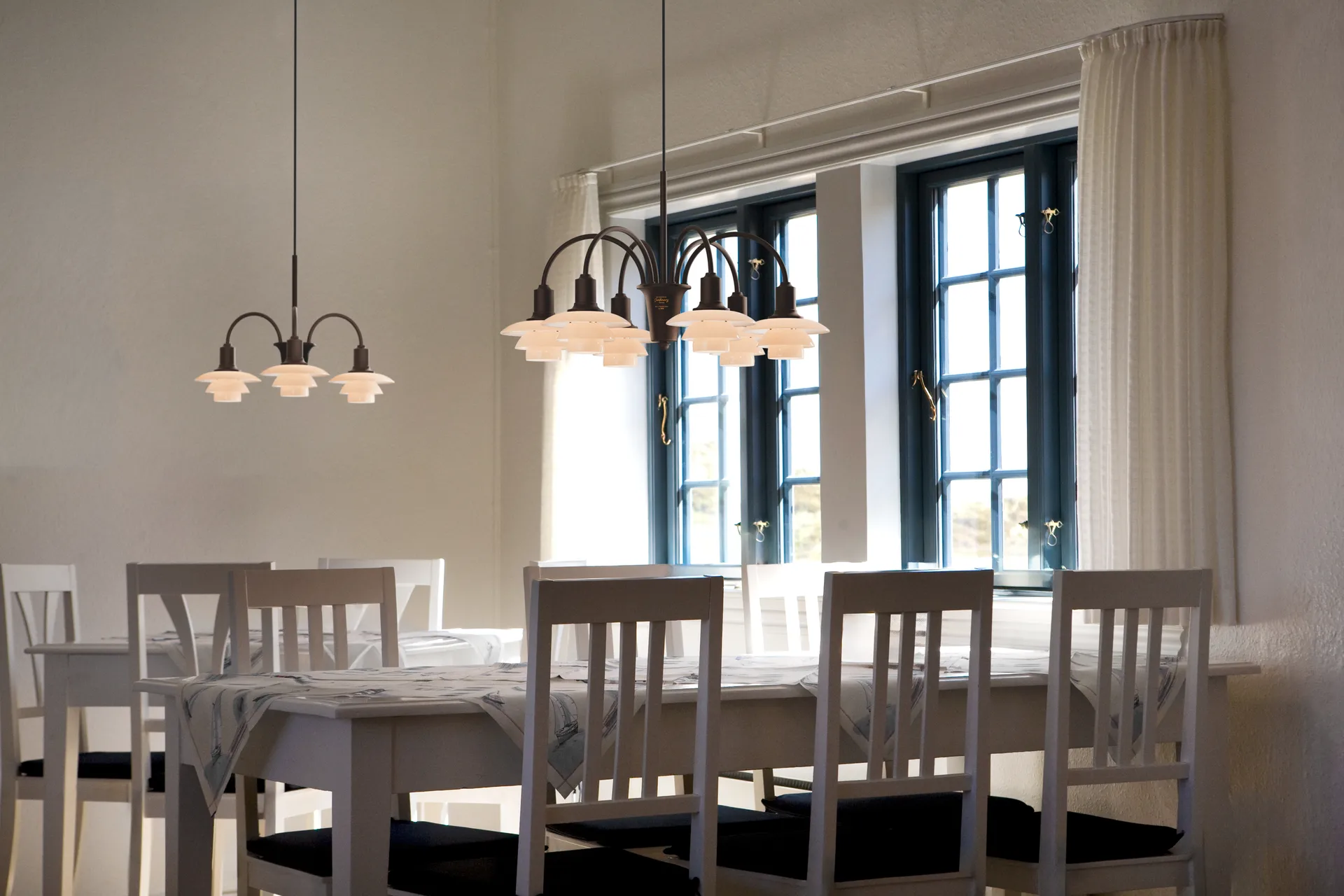 PH 1/1 Chandelier Centenary Edition kroonluchter, Brass-dusty terracotta, 3 armen Louis Poulsen